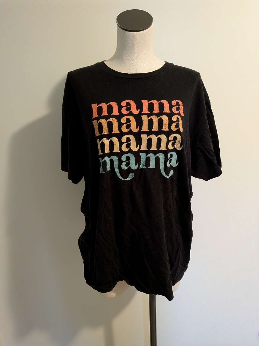 Mama Graphic Short Sleeve Tee - Black
